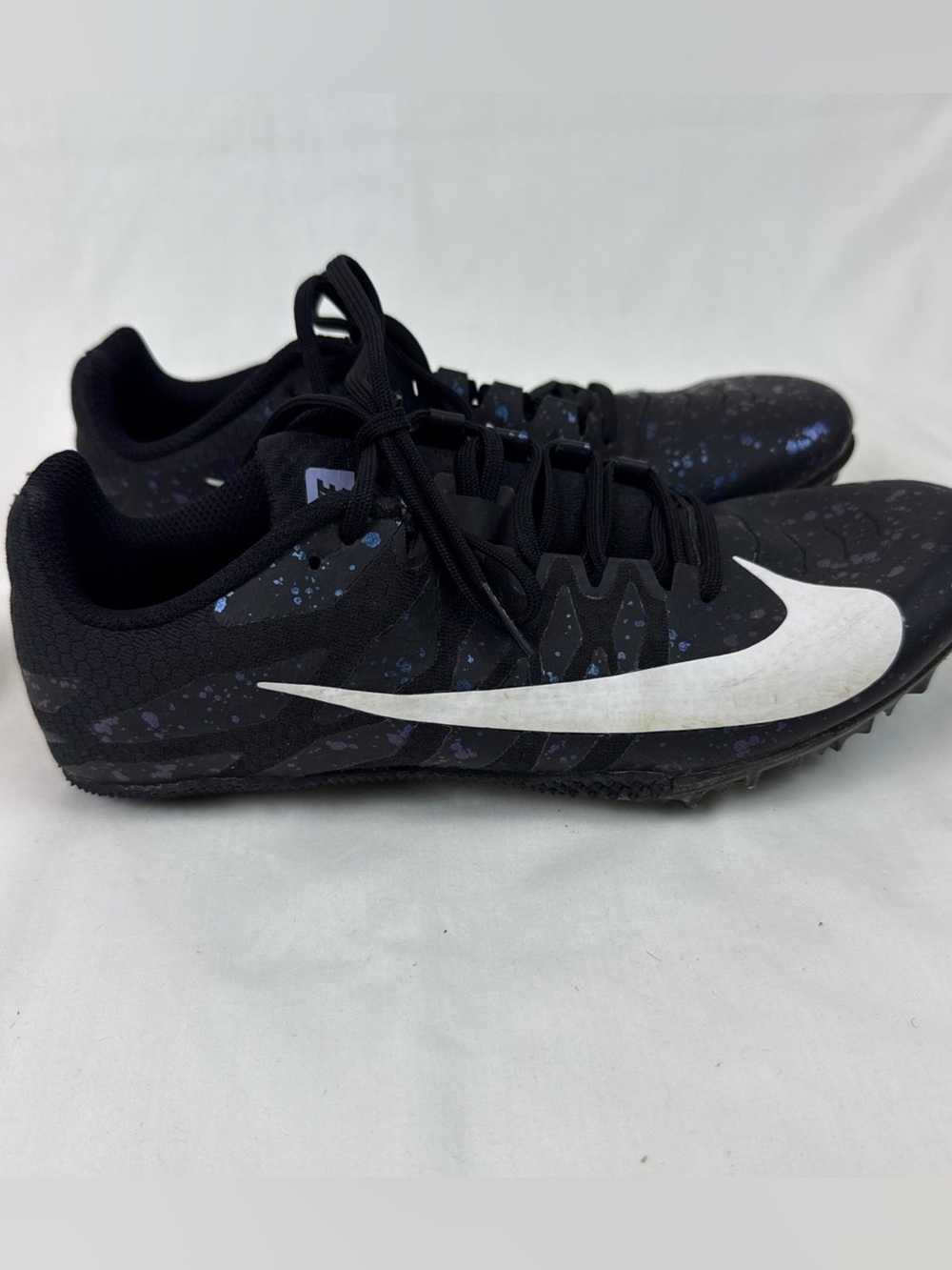 Nike track shoes Zoom Rival S 9 Black Indigo Fog Speckled size 7.5